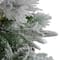 7.5ft. Pre-Lit Real Touch™️ Flocked Rosemary Emerald Angel Pine Artificial Christmas Tree, Clear LED Lights